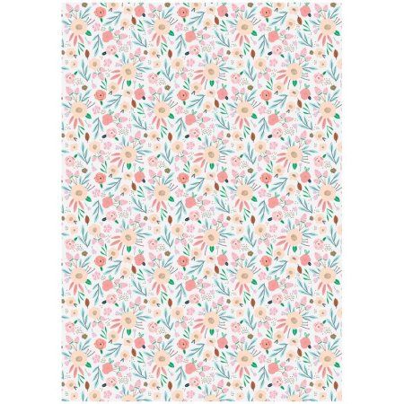 Упаковочная бумага глянцевая MESHU "Summer mood" 1л. 70 x 100 см 90 г/м2 RE-М100_41096