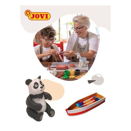 Паста для моделирования JOVI отвердевающая 1 кг терракотовый RE-89