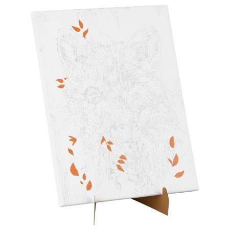 Картина по номерам на холсте с глиттером ТРИ СОВЫ "Лиса с цветами" 30 x 40 см с акриловыми красками и кистями RE-КХг3040_57059 Картина по номерам на холсте с глиттером ТРИ СОВЫ "Лиса с цветами" 30 x 40 см с акриловыми красками и кистями RE-КХг3040_57059