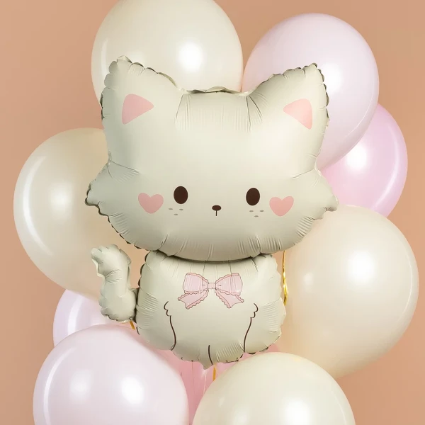 Шар фигурный FALALI Кошечка с бантиком 71 см 1 шт SF-27548P
