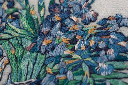 Набор для вышивания PANNA Живая картина. Ирисы MET-JK-2261