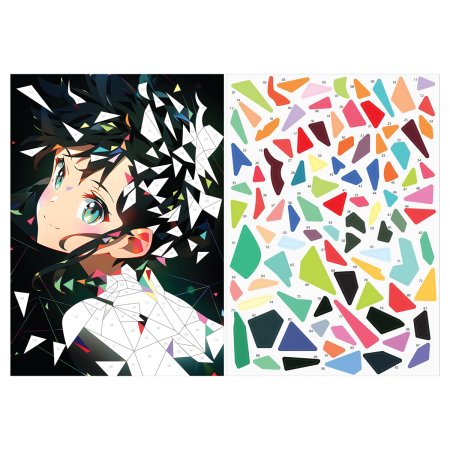 Аппликация наклейками ТРИ СОВЫ "Аниме" А4, 2 основы, картонный конверт RE-АПн_64296