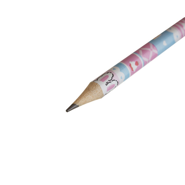 Карандаш ч/г MESHU "Cute sweets" HB, заточен., с печатью, с ластиком, ассорти, туба RE-MS_67274