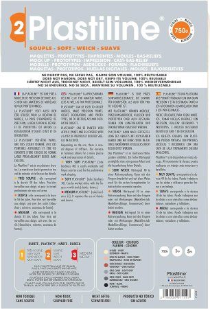 Пластилин скульптурный PLASTILINE 750 г, 50-мягкий, слоновая кость RH-7150T