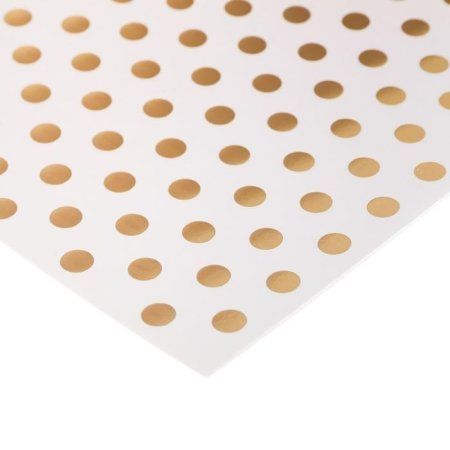 Бумага для скрапбукинга с фольгированием 10 л 30.5 x 30.5 см 250 м/г2 "Крупный горох" 2735335