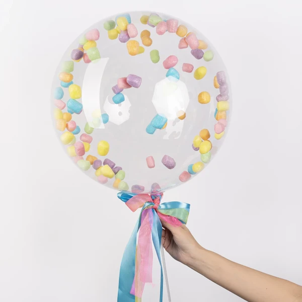 Шар сфера 18''/46 см FALALI Deco Bubble, прозрачный, 1 шт SF-5503182