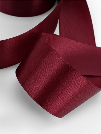 Лента атласная 40 мм x 23 ± 1 м, №165 бордовый SIM-1218379