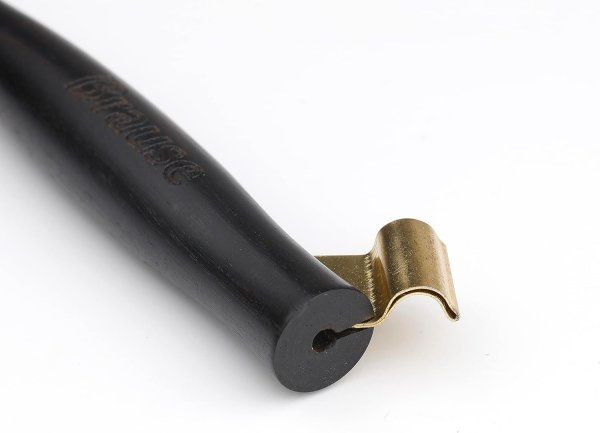 Держатель для пера косой BRAUSE деревянный, черный RH-1625B