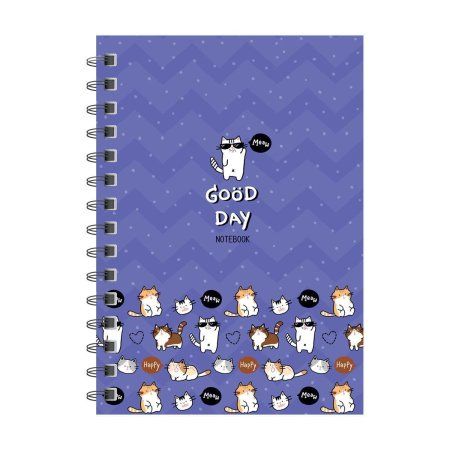 Записная книжка А6 96л. ArtSpace "Cool pets" на гребне, твердая обложка, глянцевая ламинация RE-ЗКт6к96гр_46330