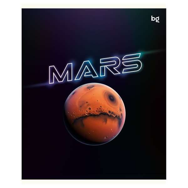 Тетрадь 48л. A5 клетка BG "Mars" эконом RE-Т5ск48_62705