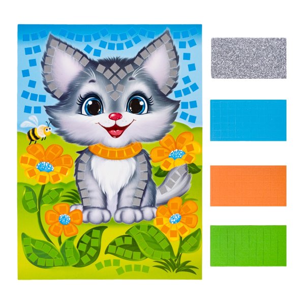 Аппликация "Кошечка" 200 деталей KOR-05335