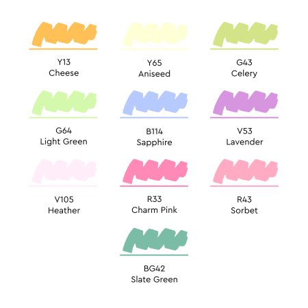 Набор маркеров SKETCHMARKER Botanical 10 шт + коробка MPSM-10BOTN