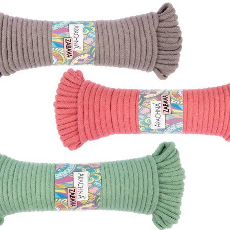 Пряжа ARACHNA Zabava 51% хлопок, 49% полиэстер 1 x 330 ± 10 г 25 м