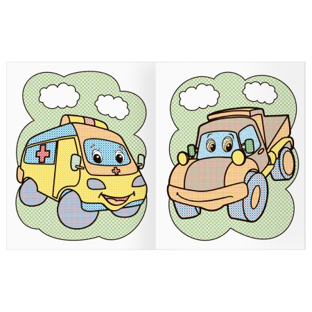 Раскраска водная 200 x 250 мм ТРИ СОВЫ "Раскрась водой. Транспорт" 8 стр. RE-PvА4_56513