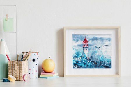 Набор для вышивания PANNA Маяк в шторм 23 х 20 см MT-7335