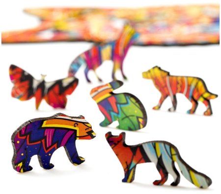 Деревянный пазл с двухслойной крышкой Сказочный Лис XL (2022) MAGZ204-2