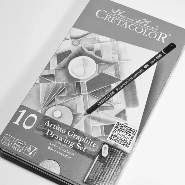 Набор для графики CRETACOLOR Artino Graphite 10 предметов, мет.пенал CR40021