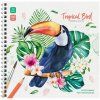 Скетчбук для акварели 20л. 190 x 190 мм ArtSpace "Tropical Bird" 180 г/м2, на гребне RE-Сак20грг_38350