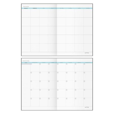 Ежедневник недатированный А5 136л. MESHU "Find your way. B&W" кожзам, цв.срез, закладка RE-MS_53608