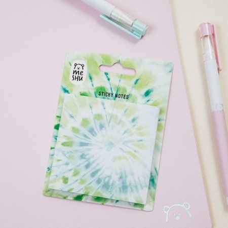 Самоклеящийся блок MESHU "Candy color" 75 x 75 мм, 50л, Lime, европодвес RE-MS_87415