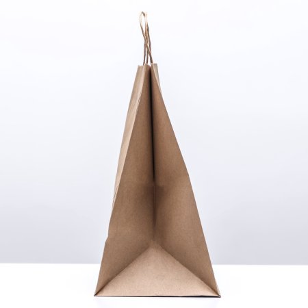 Пакет бумажный "Крафт" с кручеными ручками 32 х 20 х 37 см 90 г/м2 SIM-9935784