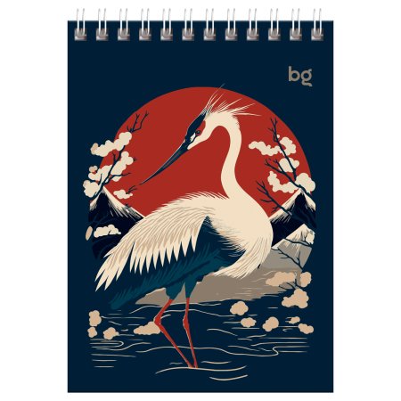 Блокнот A6 80л. BG "Asia style" на гребне RE-Б6гр80_59759