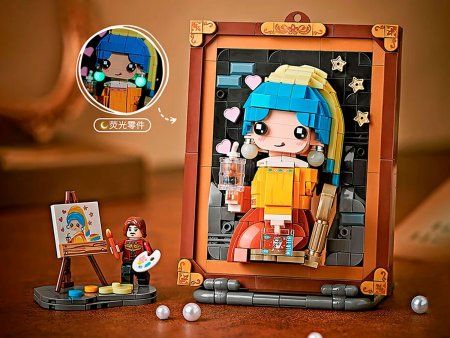 Конструктор LOZ "Девушка с жемчужной сережкой" IT-1287_MK