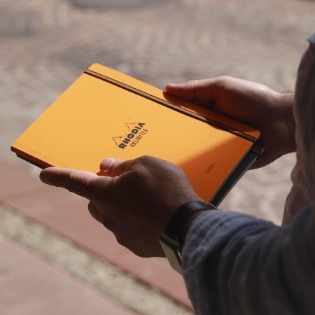 Блокнот RHODIA Unlimited A5+ 80 г/м2 60 л, в клетку, мягк.обл., на резинке, черный RH-118759C