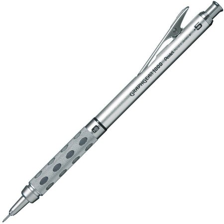 Карандаш PENTEL Graphgear 1000 автоматический профессиональный 0.5 мм, металлический корпус PG1015-A