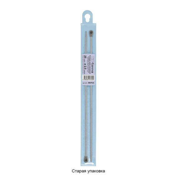 Спицы прямые GAMMA сталь d 2.5 мм 25 см под никель MKP25-25