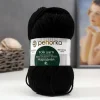 Пряжа Пехорская ПТ "Народная" Шерсть-30%, Акрил-70% 1 х 100 г 220 ± 13 м №002 черный PEH-NAR-002