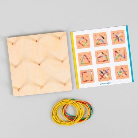 Дидактические игры и материалы "Мини-геоборд" П 200 SIM-4966897