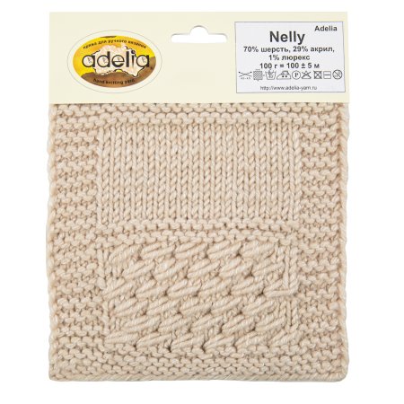 Пряжа ADELIA Nelly 70% шерсть, 30% акрил 100 г 100 м ± 5 м Пряжа ADELIA Nelly 70% шерсть, 30% акрил 100 г 100 м ± 5 м