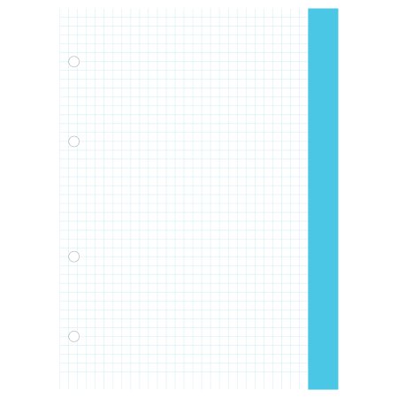 Сменный блок 120л. A4 BG, белый с цветными краями, пленка т/у, с вкладышем RE-СБ4ту120_ц_12355