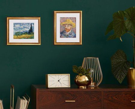 Набор для вышивания PANNA Живая картина. Пшеничное поле с кипарисами MET-JK-2265