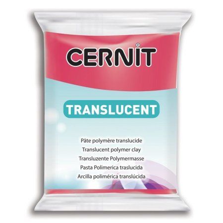 Пластика полимерная запекаемая CERNIT Translucent прозрачная 56 г (474 прозрачный рубин) RH-CE0920056474