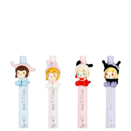 Ручка шариковая автоматическая MESHU "Dolls" синяя, 0.7 мм, корпус ассорти RE-MS_51309