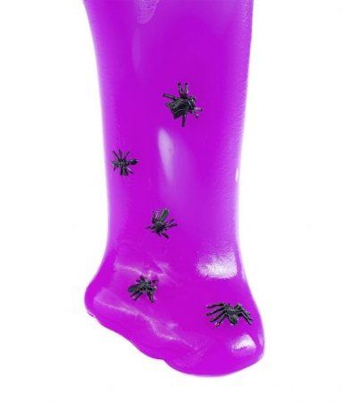 Слайм Slime "Слаймонстр" фиолетовый + фигурки насекомых, 200 г AS-SM200-04