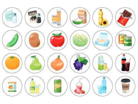 Лото Baby Toys с деревянными фишками "В магазин за продуктами" 6 карточек, 48 фишек, 3+ KOR-05029