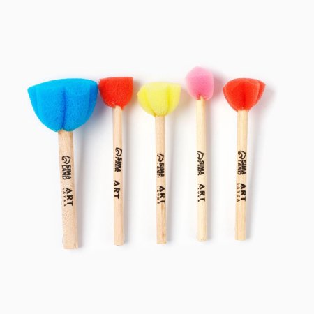 Набор кистей-спонж "Кот-Художник" 5 шт, цветные, фигурные SIM-10303147 Набор кистей-спонж "Кот-Художник" 5 шт, цветные, фигурные SIM-10303147