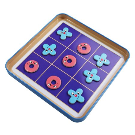 Магнитная игра "Кто первый. Крестики нолики" в жестяной коробке KOR-04301