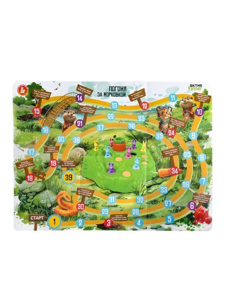 Настольная игра: Десятое Королевство Aктив time "Погоня за морковкой" KOR-70043