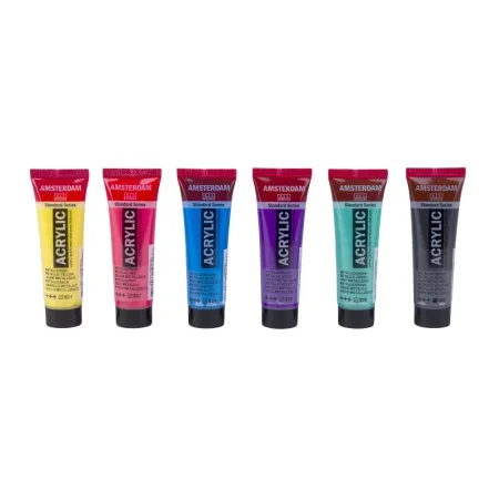 Набор акриловых красок AMSTERDAM Standard 6 цв x 20 мл, металлик RT17820504