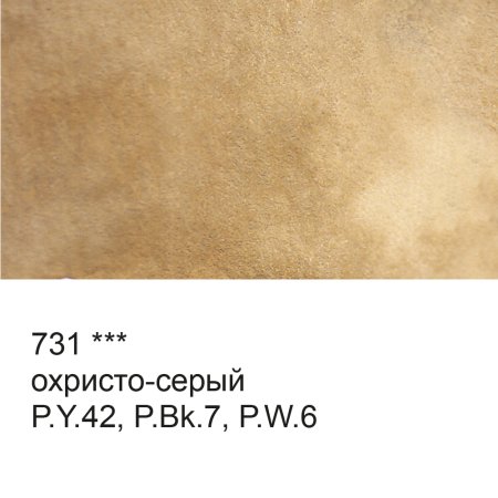 Краска акварель VISTA-ARTISTA Studio кювета 2.5 мл 1 шт 731 охристо-серый VAW-731