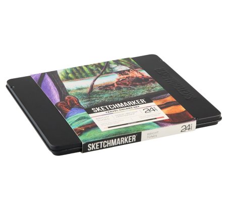 Набор цветных карандашей SKETCHMARKER Путешествия 24 цв мет.пенал NP-SMCP-TRAVEL24