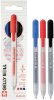 Ручки гелевые SAKURA Gelly Roll Stardust, набор 3 цвета, средний наконечник 0.8 мм, выдвижной корпус RTPXGBRACL3C