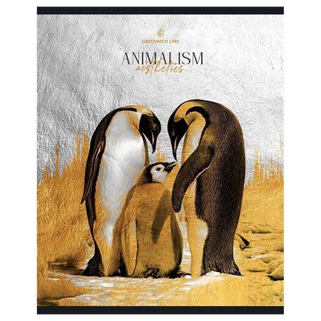 Тетрадь 48л. A5 клетка Greenwich Line "Животные" твин-лак, 70 г/м2 RE-N5c48-56410