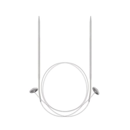 Спицы раздельные на леске GAMMA алюминий d 4.0 мм 50 см с фиксатором KNK-40