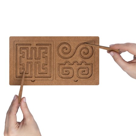 Нейропсихологический тренажер "Межполушарные доски", со съёмными трафаретами KOR-05893