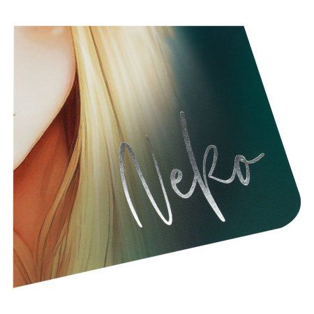 Записная книжка 170 x 170 мм 40л. MESHU "Neko" 80 г/м2 на скрепке, soft-touch, тиснение фольгой, без линовки RE-MS_53368